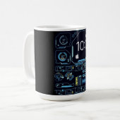 Minimalistischer IT-Spezialist-Arbeitsplatz-Mug Kaffeetasse (Vorderseite Links)