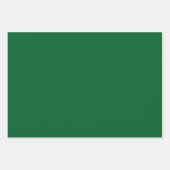 Minimalistischer Jäger grün, schlicht Geschenkpapier Set (Vorderseite)