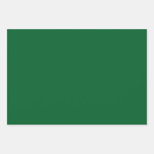 Minimalistischer Jäger grün, schlicht Geschenkpapier Set (Vorderseite)