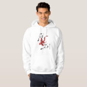Minimalistischer japanischer Koi Fish handGezeichn Hoodie (Vorne ganz)