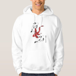 Minimalistischer japanischer Koi Fish handGezeichn Hoodie