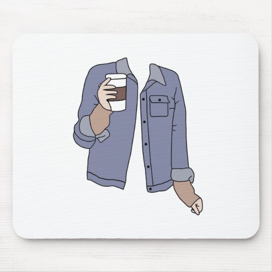 Minimalistischer Jean Jacket Mouse Pad Mousepad (Vorne)