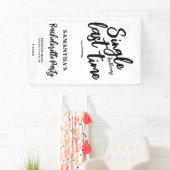 Minimalistischer Junggeselinnen-Abschied Banner (Insitu)