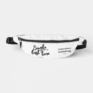Minimalistischer Junggeselinnen-Abschied Bauchtasche