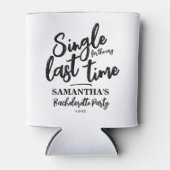 Minimalistischer Junggeselinnen-Abschied Dosenkühler (Vorderseite)