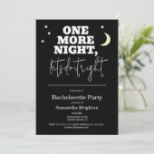 Minimalistischer Junggeselinnen-Abschied Einladung (Stehend Vorderseite)