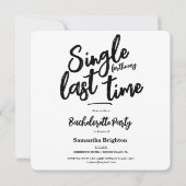 Minimalistischer Junggeselinnen-Abschied Einladung (Vorderseite)