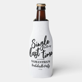 Minimalistischer Junggeselinnen-Abschied Flaschenkühler