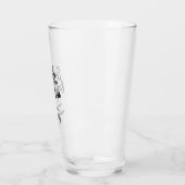 Minimalistischer Junggeselinnen-Abschied Glas (Links)