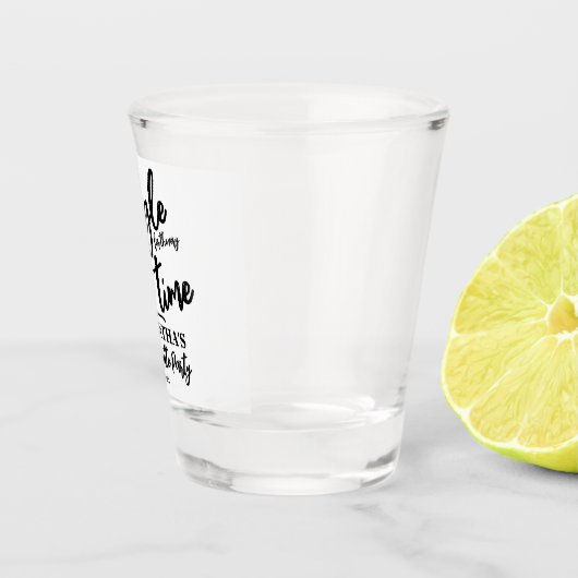 Minimalistischer Junggeselinnen-Abschied Schnapsglas (Rechts)