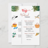 Minimalistischer Junggeselinnen-Abschied- und Woch Einladung (Rückseite)