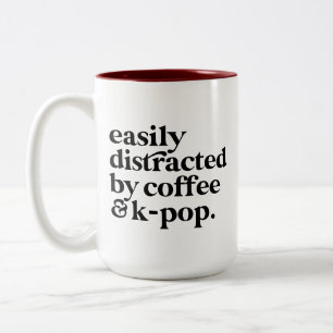 Minimalistischer K-Pop Zweifarbige Tasse