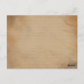 Minimalistischer Kaffee-Cup gestreiftes Muster - M Postkarte (Rückseite)