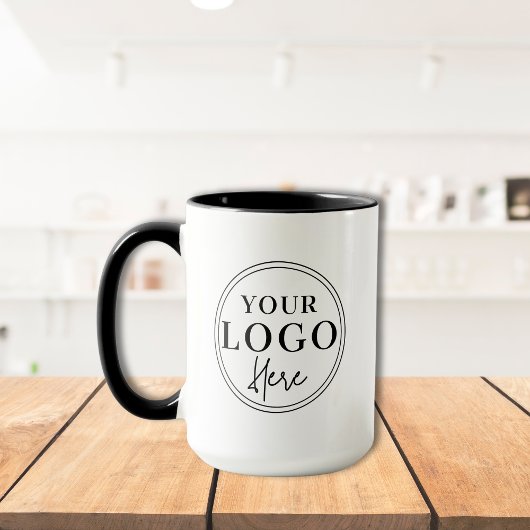 Minimalistischer Kaffee mit dem Logo "Custom Busin Tasse