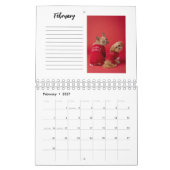 Minimalistischer Kalender mit benutzerdefinierten  (Feb 2027)