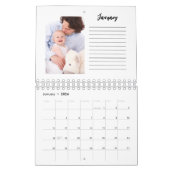 Minimalistischer Kalender mit benutzerdefinierten  (Jan 2026)