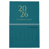 Minimalistischer Kalender mit neutralen Tönen (Feb 2027)