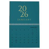 Minimalistischer Kalender mit neutralen Tönen (Jan 2027)