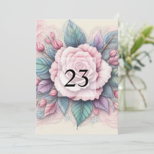 Minimalistischer Kalligraphietext Einladung (Stehend Vorderseite)