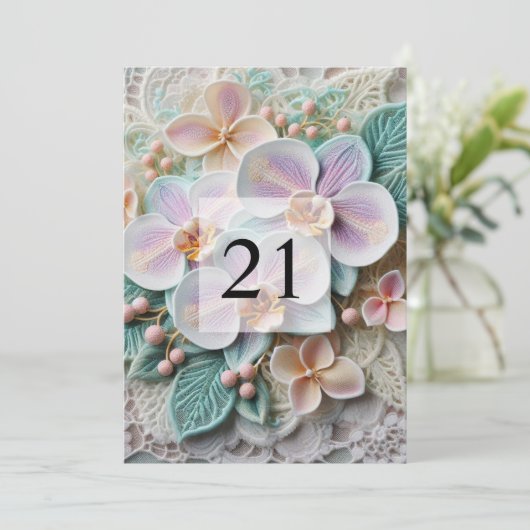 Minimalistischer Kalligraphietext Einladung (Stehend Vorderseite)