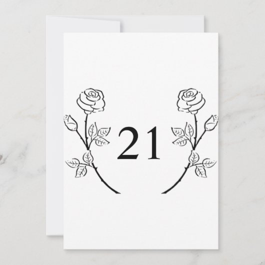 Minimalistischer Kalligraphietext Einladung (Vorderseite)