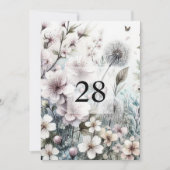 Minimalistischer Kalligraphietext Einladung (Vorderseite)