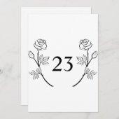 Minimalistischer Kalligraphietext Einladung (Vorne/Hinten)