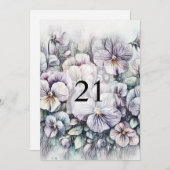 Minimalistischer Kalligraphietext Einladung (Vorne/Hinten)