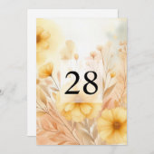 Minimalistischer Kalligraphietext Einladung (Vorne/Hinten)