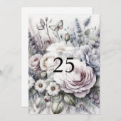 Minimalistischer Kalligraphietext Einladung (Vorne/Hinten)