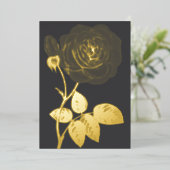 Minimalistischer Kalligraphietext Folieneinladung (Stehend vorne)