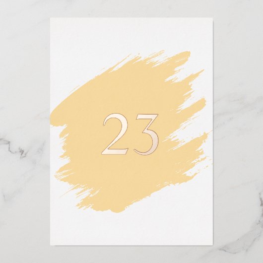 Minimalistischer Kalligraphietext Folieneinladung (Vorderseite)