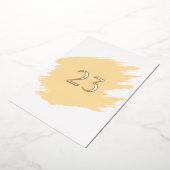 Minimalistischer Kalligraphietext Folieneinladung (Gedreht)