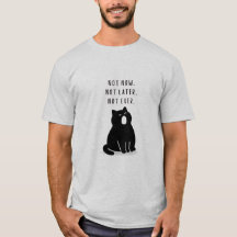 Minimalistischer Katzen-Introvertierter Herren-Zit