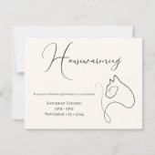 Minimalistischer Katzenklatschnaps Einladung (Vorderseite)