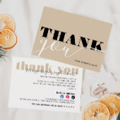 Minimalistischer Kauf eines modernen Unternehmens Dankeskarte