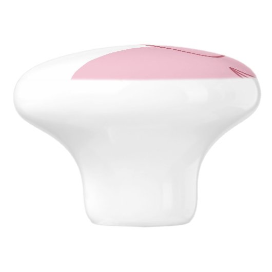 Minimalistischer Keramik Keramikknauf (Seitenansicht)