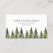 Minimalistischer Kiefernwald Visitenkarte (Vorderseite)
