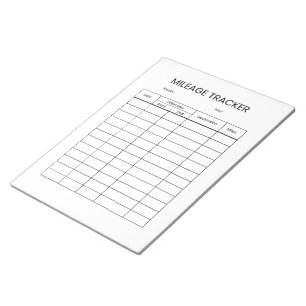 Minimalistischer Kilometerzähler Notizblock