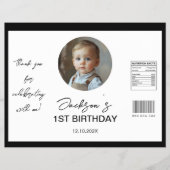 Minimalistischer Kindergeburtstag Chip Bag Wrapper Flyer (Vorne)