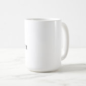 Minimalistischer Klassiker Kaffeetasse (VorderseiteRechts)