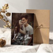 Minimalistischer Klassiker lustig Ich vermisse dic Postkarte