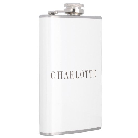 Minimalistischer klassischer Beruflicher Name Flachmann (Rechts)