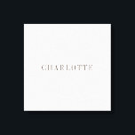 Minimalistischer klassischer Beruflicher Name Leinwanddruck<br><div class="desc">Verschiedene Größen- und Typoptionen,  leicht zu bedienendes Erstellungswerkzeug. Sie müssen nur den Namen ändern.</div>