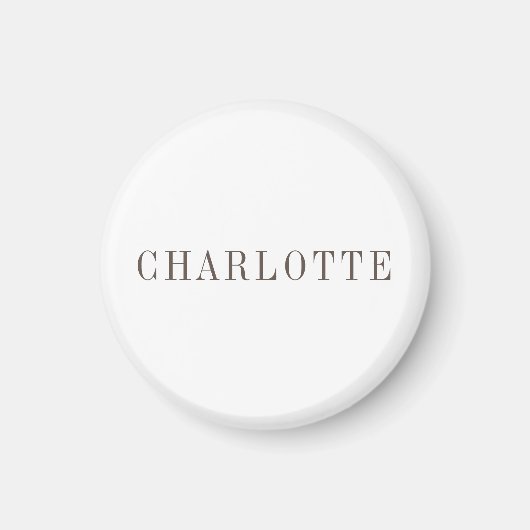 Minimalistischer klassischer Beruflicher Name Magnet (Vorne)