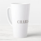 Minimalistischer klassischer Beruflicher Name Milchtasse (Linke Ecke)