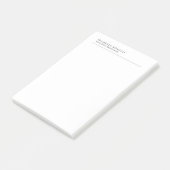 Minimalistischer Klassischer Einfacher Professione Post-it Klebezettel (angewinkelt)