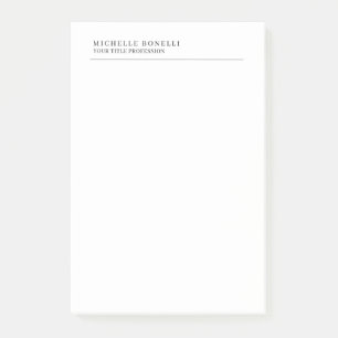Minimalistischer Klassischer Einfacher Professione Post-it Klebezettel