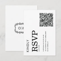 minimalistischer klassischer einfacher QR Schwarzw