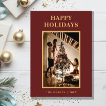 Minimalistischer klassischer Feiertag - Roter Brie